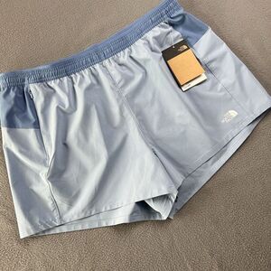 North Face Wander Shorts Womens XL Steel Blue Stretch Run Trail Hike
